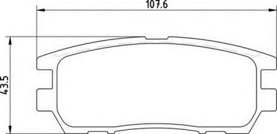 MAGNETI MARELLI 363700203019 -  Комплект тормозных колодок, дисковый тормоз